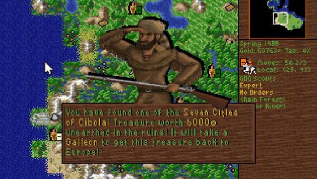 Sid Meier’s Colonization Gameplay Screenshot